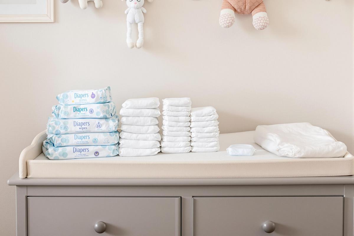 Le nombre moyen de couches par jour