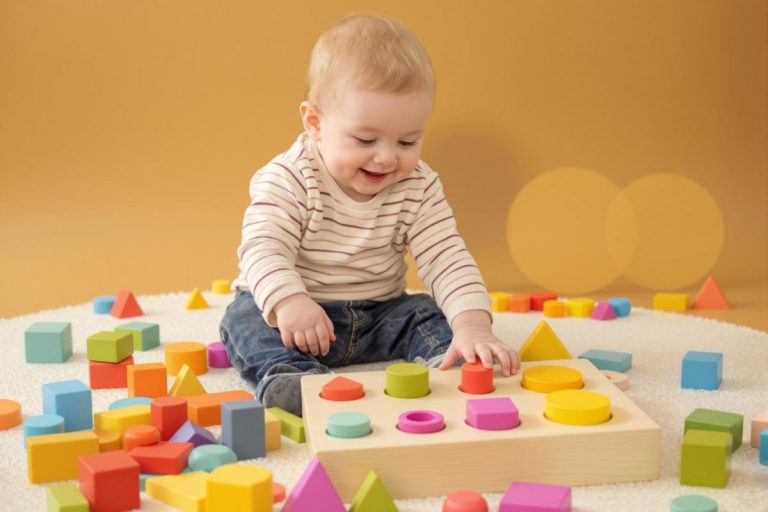 A quel âge bébé met les formes dans les trous
