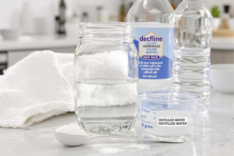 Comment faire du serum physiologique maison
