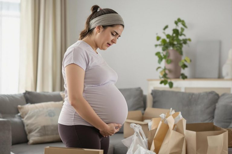 Mal au ventre après avoir porter du lourd enceinte