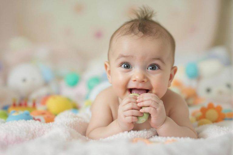 Pourquoi bébé 3 mois bave et mange ses mains ?